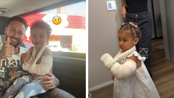 Filha de Neymar é levada ao hospital após machucar o braço | CNN Brasil