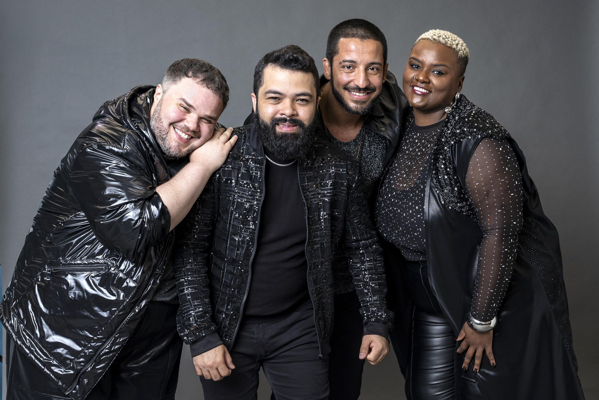 Hanii, Daniel Sobral, Juceir Jr, e Thainá Gonçalves chegaram à final do "Estrela da Casa" • Gabriel Vaguel/Globo/