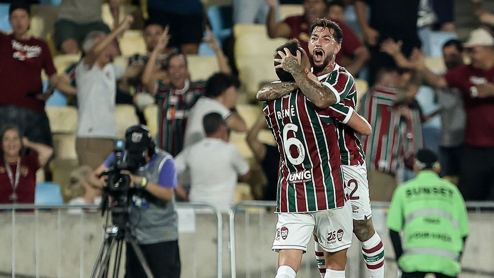 Gol do Renê (Foto: Lucas Merçon/Fluminense)