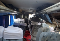 Veja como ficou ônibus após acidente com mortos no Agreste de Pernambuco