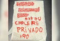 Mulher pede socorro em papel higiênico e é resgatada em SC