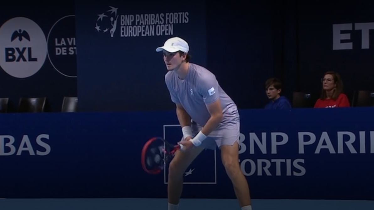 João Fonseca na estreia em ATP 250 de Bruxelas
