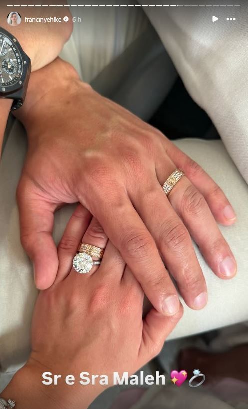 Anel de casamento de Francinu Ehlke • Instagram/Franciny Ehlke