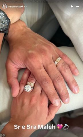 Anel de casamento de Francinu Ehlke • Instagram/Franciny Ehlke