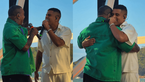 Rodriguinho cantou no novo DVD de seu filho, Gaab