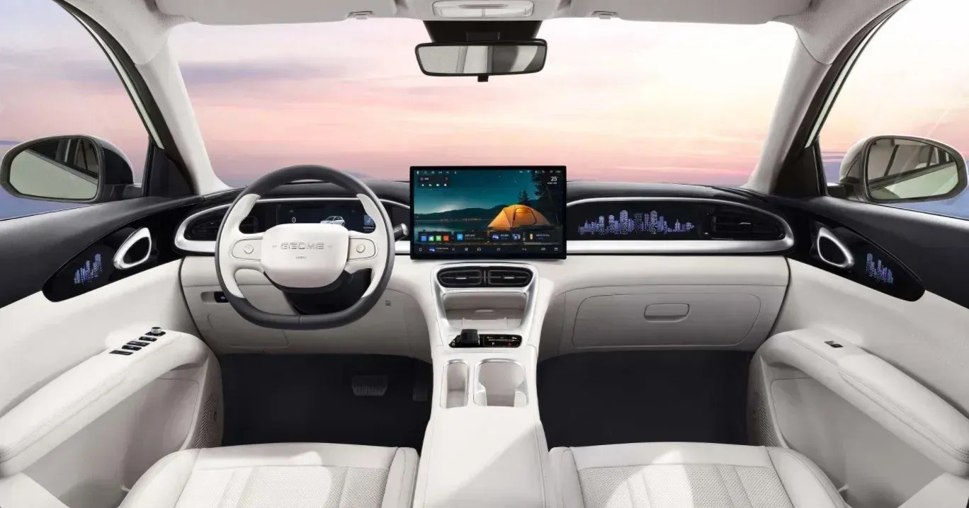 Geely EX2 terá acabamento premium no interior • Divulgação