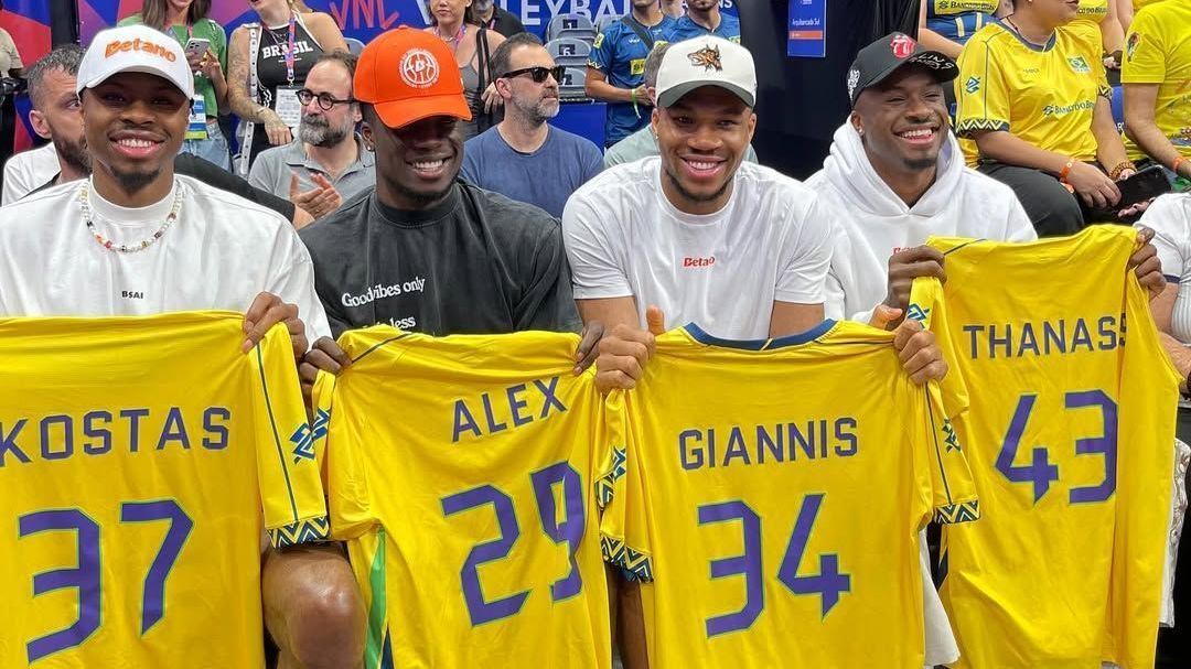 Alex, Giannis e Thanasis Antetokounmpo jogarão juntos no Milwaukee Bucks
