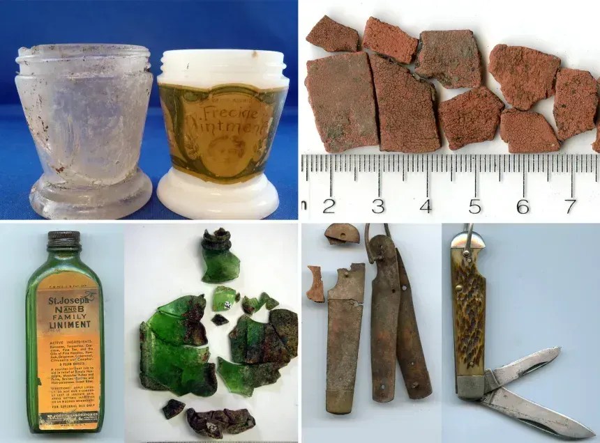 Artefatos encontrados em Nikumaroro que a TIGHAR acredita estarem relacionados com Earhart • TIGHAR.org