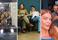 Grazi Massafera mostra bastidores na estreia de "3 Graças": "Diversão"
