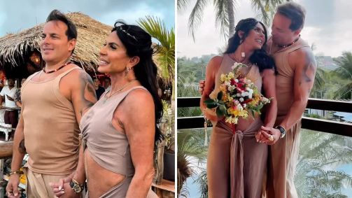 Gretchen renova votos de casamento com Esdras