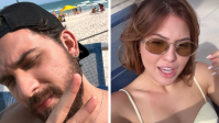 Mioto e Mari Menezes curtem praia no Rio e levantam boatos de romance