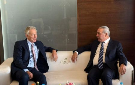 Tony Blair e Hussein al-Sheikh