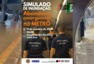 Metrô de SP faz hoje simulado de evacuação para alagamento catastrófico