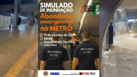 Metrô de SP faz hoje simulado de evacuação para alagamento catastrófico