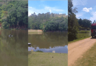 Vídeo: helicóptero cai em lago e deixa ferido no interior de São Paulo