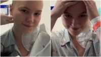Isabel Veloso raspa o cabelo pela 6ª vez antes de transplante de medula