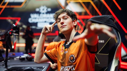 Boaster, carrasco de equipes brasileiras, durante o jogo contra a NRG no VALORANT Champions