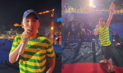 João Gomes junta multidão em passagem de som antes de gravar DVD no Rio