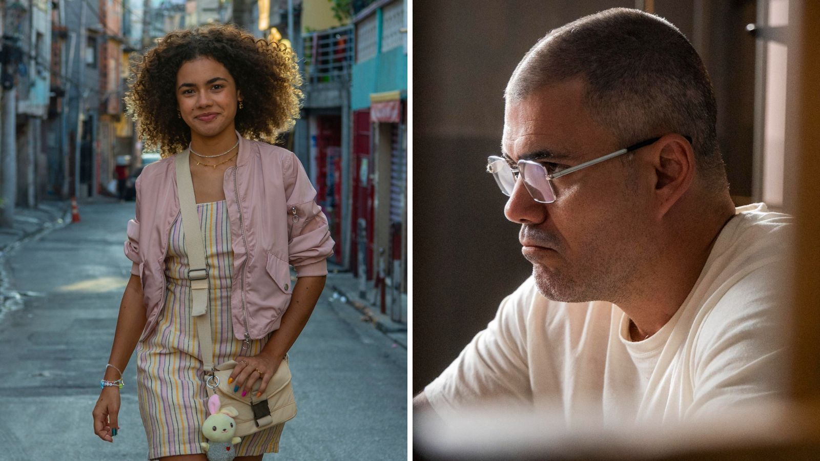 Jorginho Ninja (Juliano Cazarré) é o pai de Joélly (Alana Cabral) em "Três Graças"
