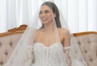 Lexa mostra vestido de noiva para casamento com Ricardo Vianna; veja