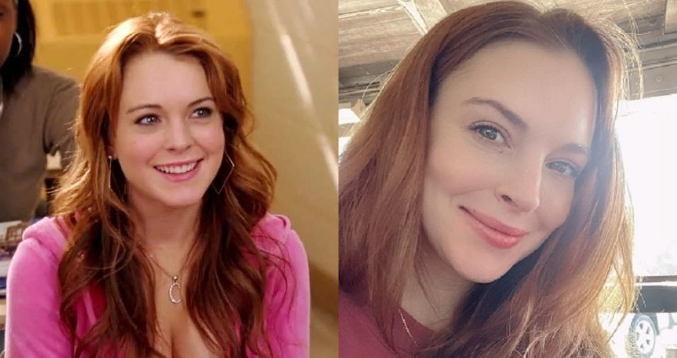 Lindsay Lohan na época do filme e atualmente • Reprodução | Instagram/Lindsay Lohan