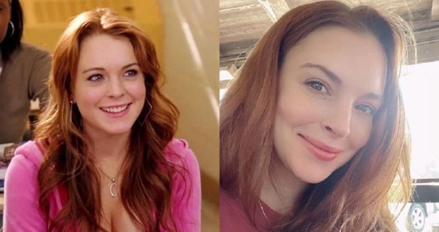 Lindsay Lohan na época do filme e atualmente • Reprodução | Instagram/Lindsay Lohan