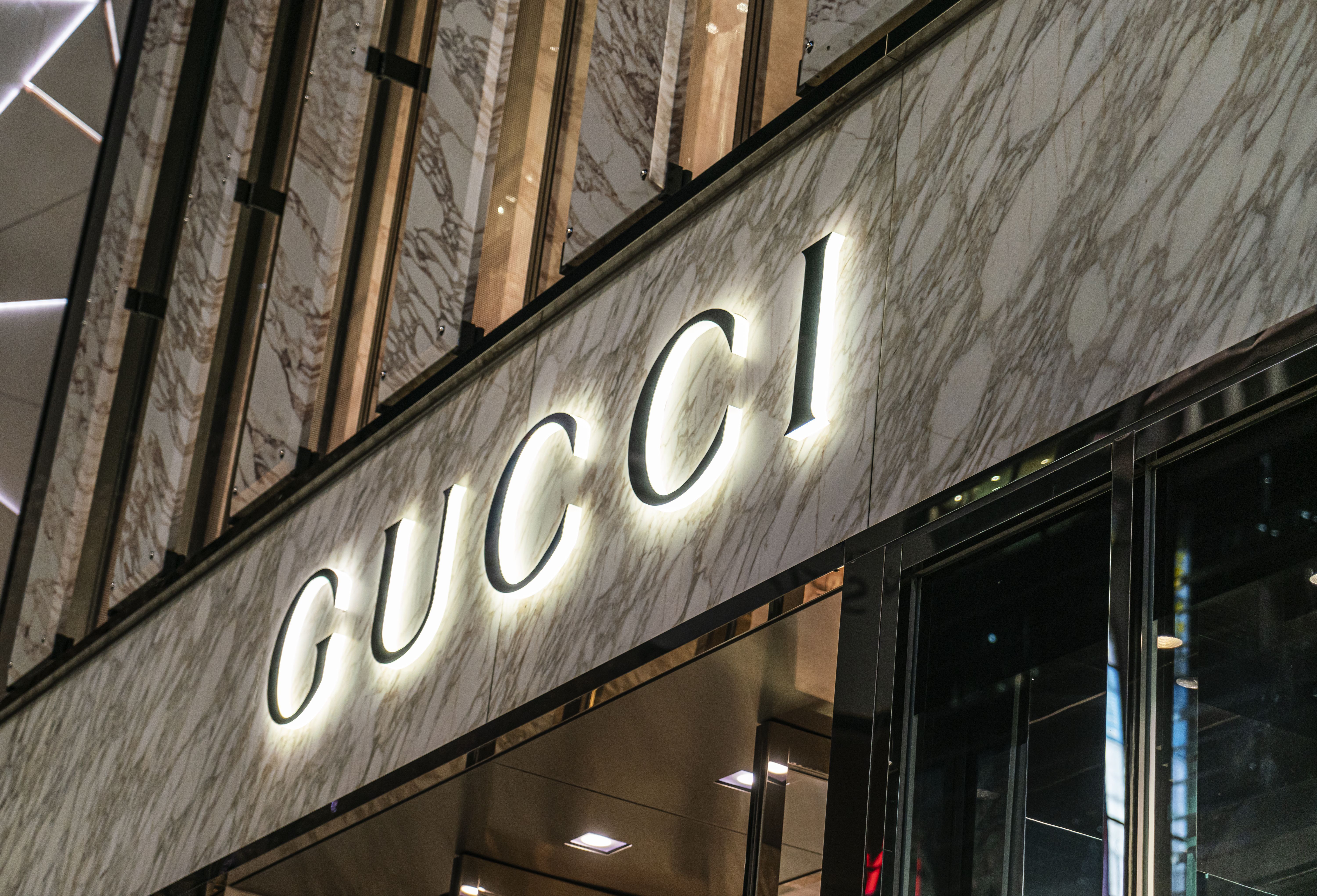 Gucci store at Ginza district in Tokyo, Japan.