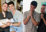 Lucas Rangel publica 1ª foto da filha com Bley: "Maior presente"