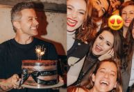 Lucas Lima comemora aniversário com presença de Sandy e namorado