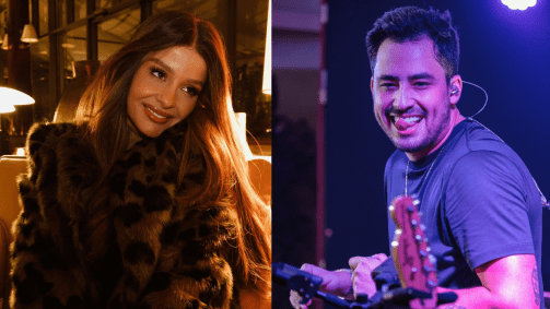 Maiara e Matheus Vargas viveram um clima no palco do show da dupla feminina