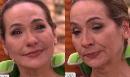 Maria Beltrão chora após experimentar limitações de pessoas idosas