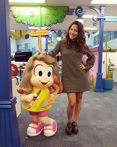 Marina Takeda inspirou uma personagem homônima da Turma da Mônica • Instagram/Marina Takeda