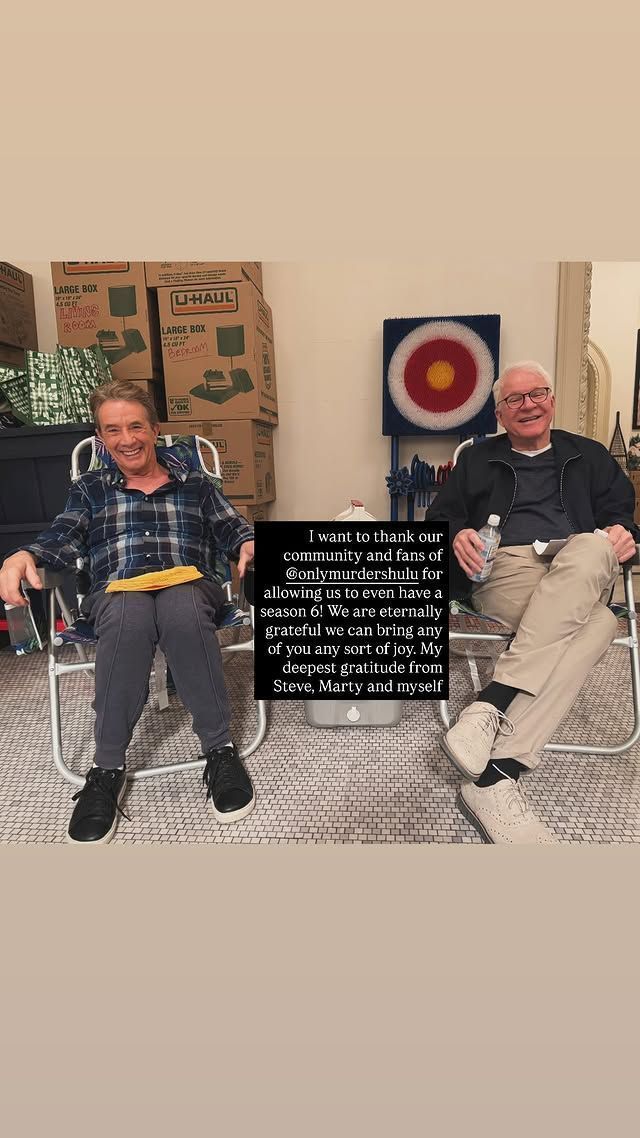 Steve Martin e Martin Short em "Only Murders in the Building" • Reprodução/Instagram