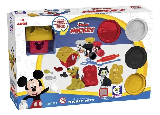 Kit massinha com moldes Mickey Mouse Pets - Mercado Livre - R$ 49,90 • Divulgação