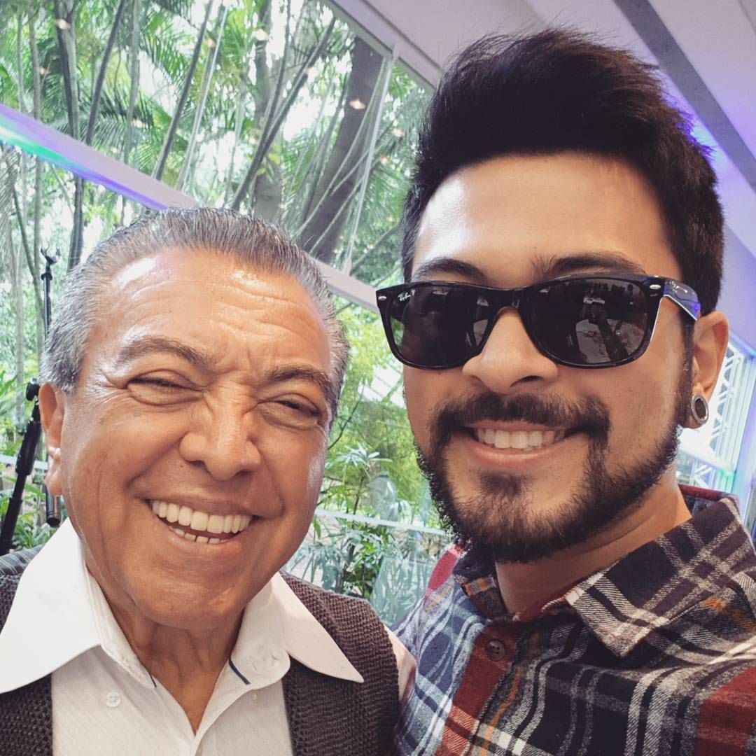 Mauricio de Sousa ao lado do filho Mauricio • Instagram/Mauricio Sousa