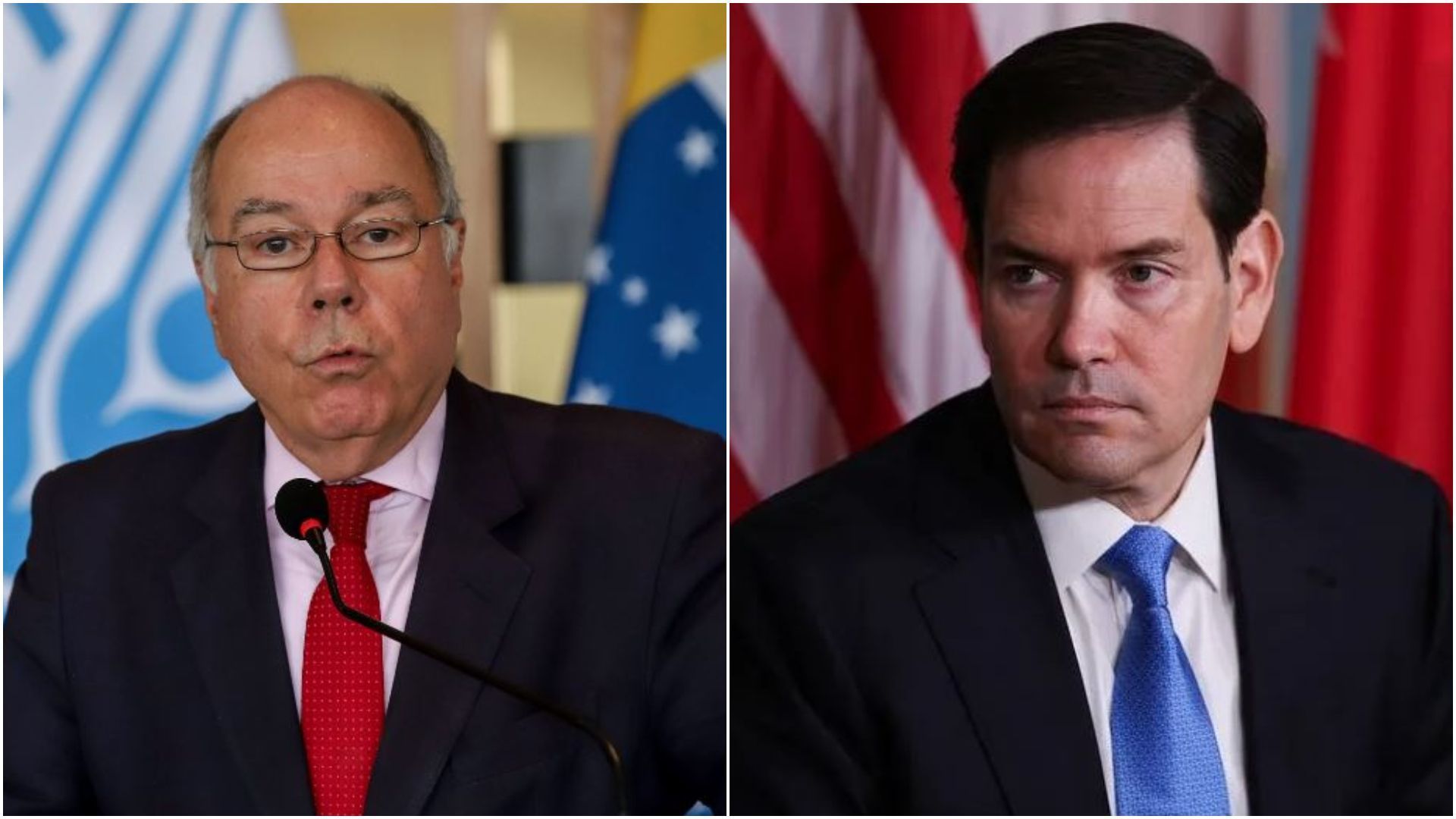 Chanceler Mauro Vieira e Marco Rubio, secretário de Estado dos Estados Unidos