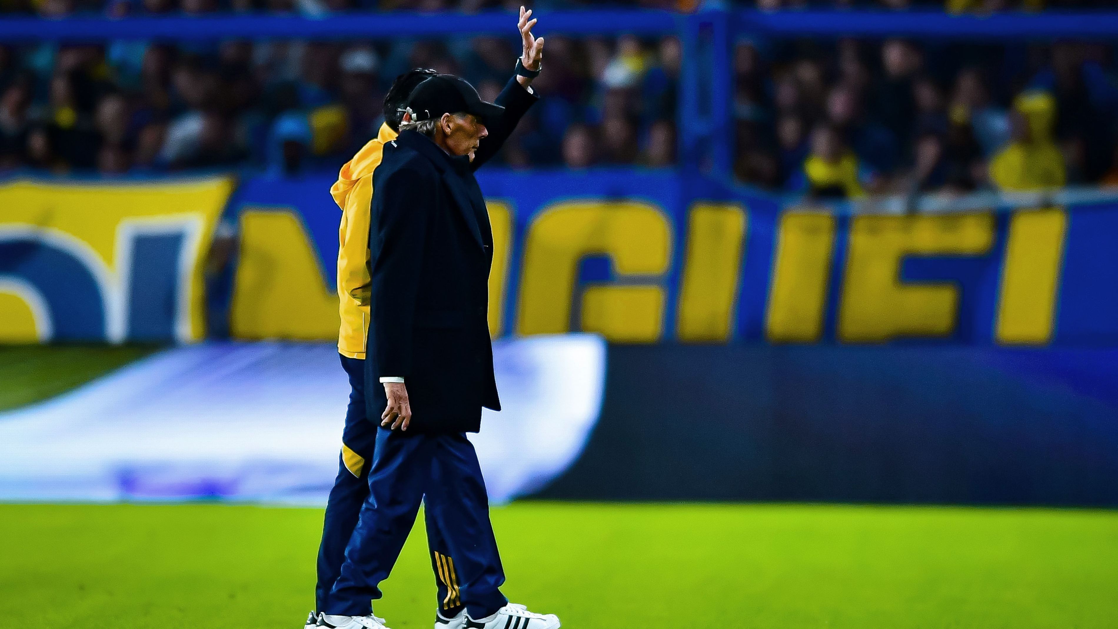 Miguel Ángel Russo em seu último jogo pelo Boca Juniors, contra o Central Córdoba, em 21 de setembro