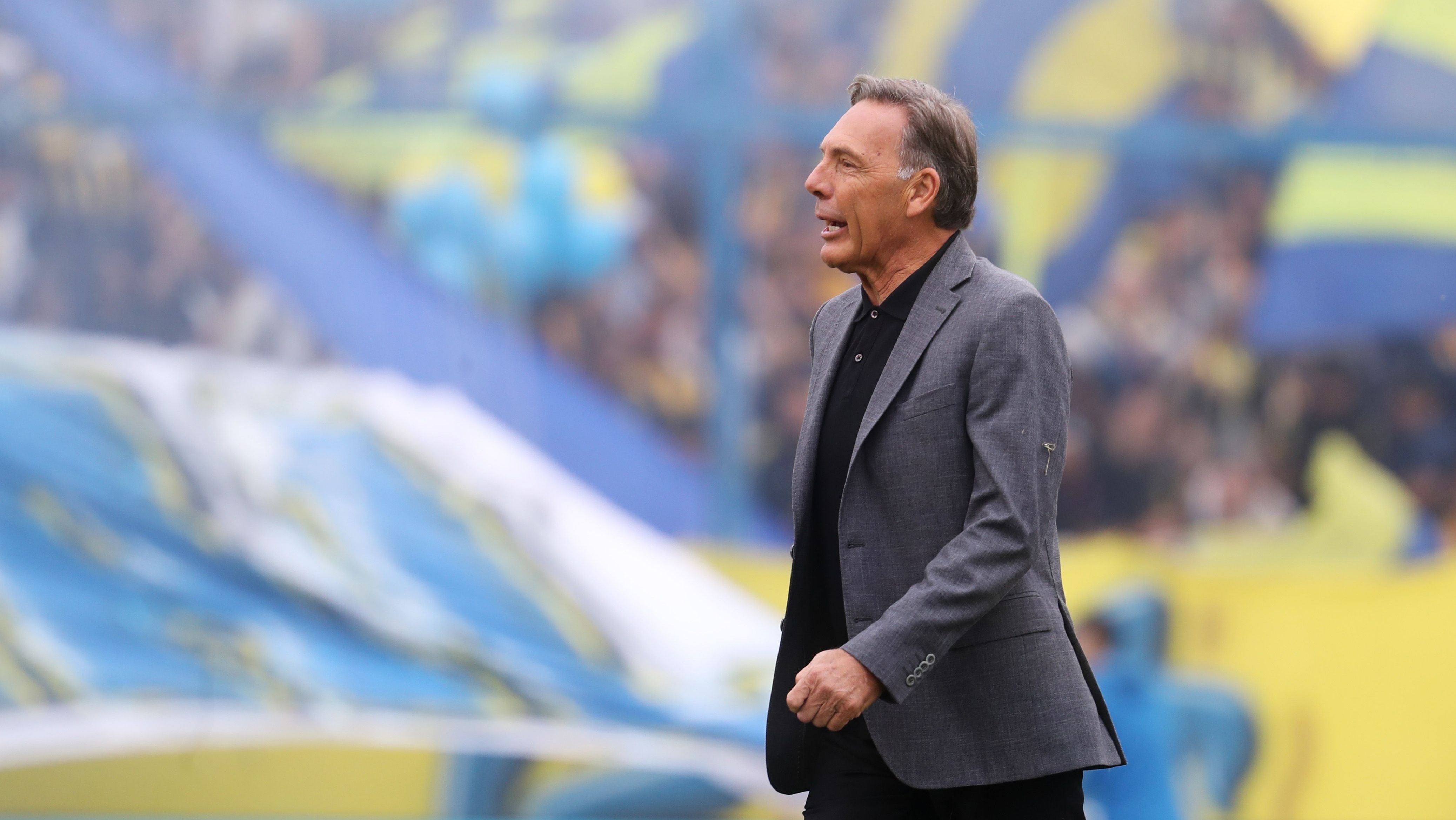 Miguel Ángel Russo como técnico do Rosario Central, em 2023