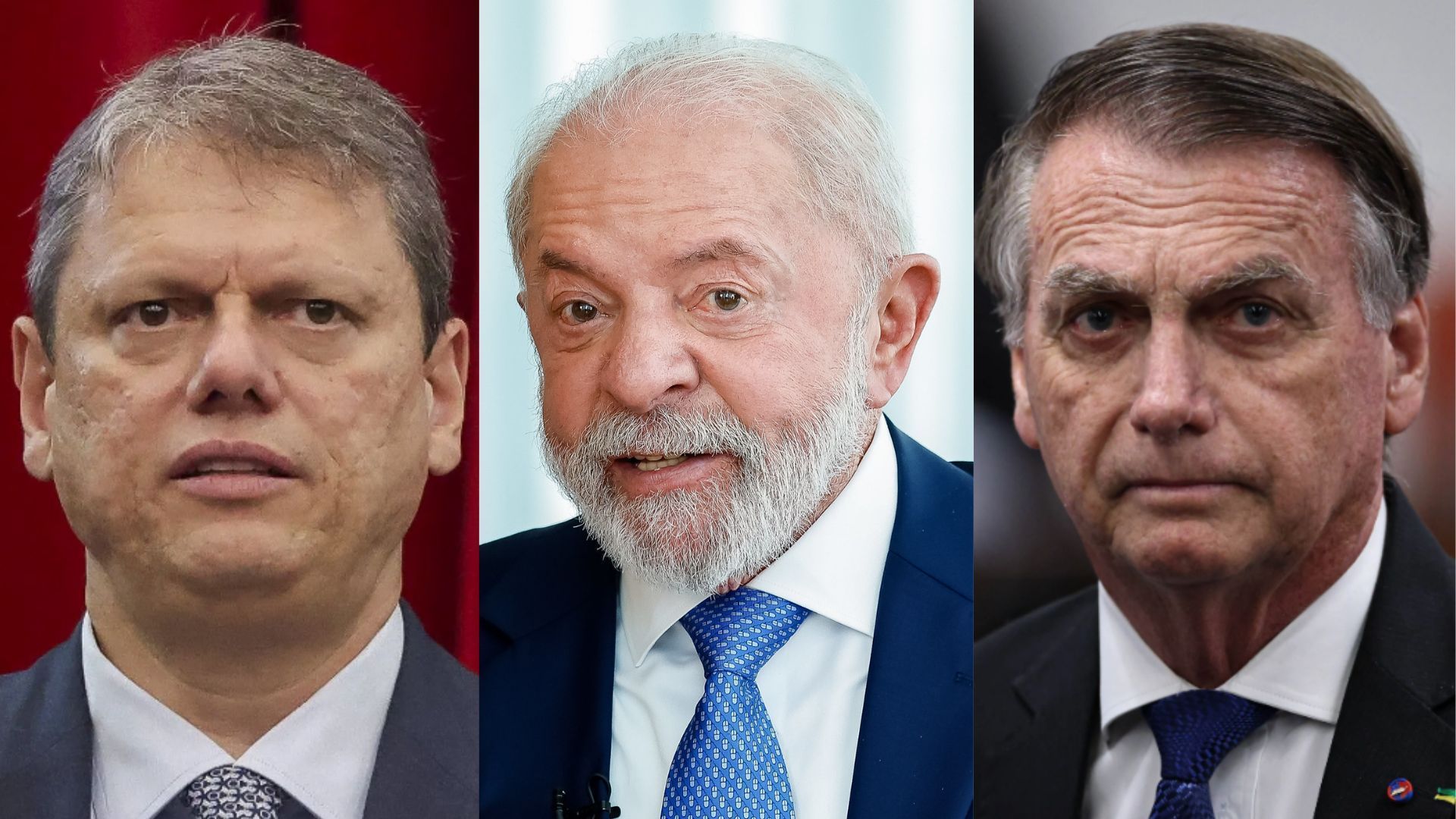 Tarcísio, Lula e Bolsonaro