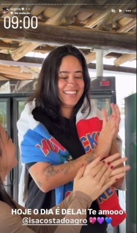Virginia Fonseca mostrou parabéns para a ex-cunhada, Monyque Isabella • Instagram/Virginia Fonseca