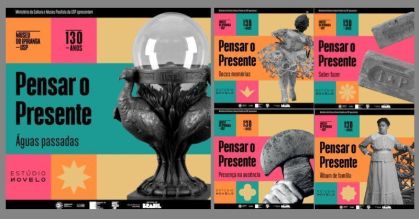 Imagem colorida mostra vários momentos da história