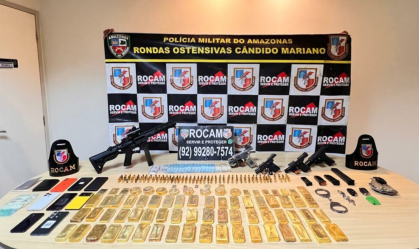 Policiais são presos com mais de 70 kg de ouro no Amazonas