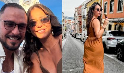 Paolla Oliveira mostra férias com Diogo Nogueira após fim de "Vale Tudo"