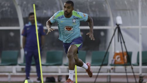 Paulo Henrique em primeiro treino pela Seleção Brasileira, na Coreia do Sul