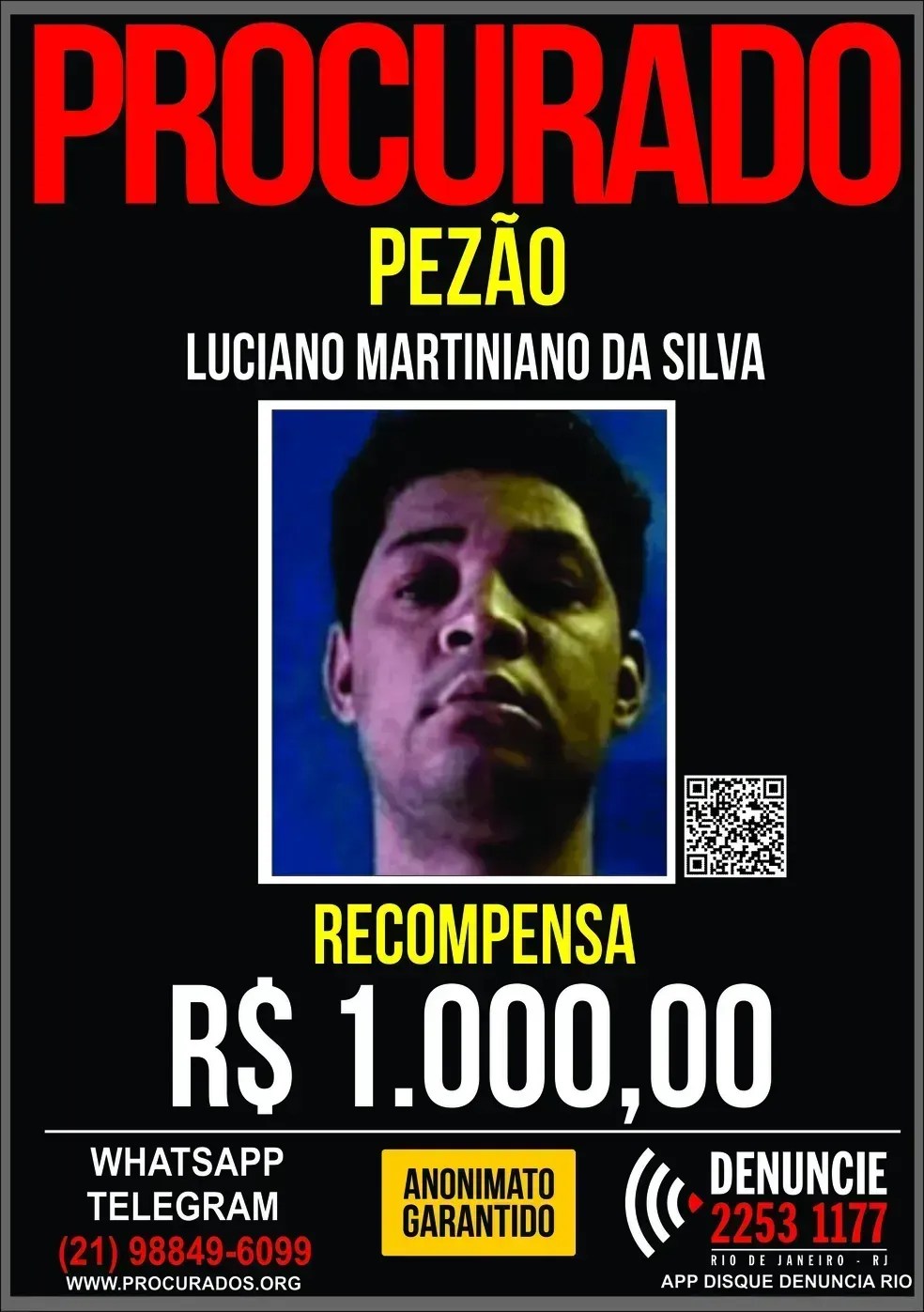 Disque Denúncia "Pezão do Alemão" • Disque Denúncia