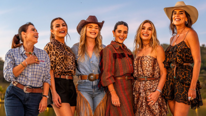 Roseli Tavares, Thaily Semensato, Layla Monteiro, Cristal Lobo, Andréa Mota e Tana Lobo