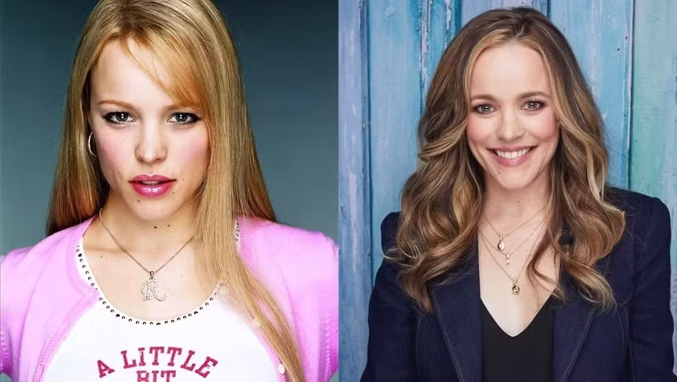 Rachel McAdams na época do filme e atualmente • Divulgação | Instagram/Rachel McAdams
