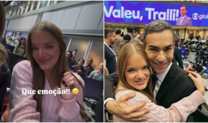 Rafa Justus se emociona com despedida de Tralli do "Jornal Hoje"