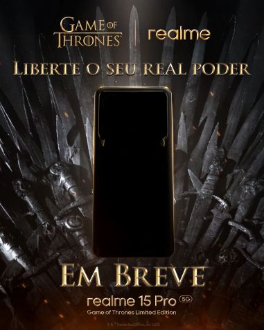 Conheça smartphone inspirado no universo de "Game of Thrones" • Divulgação/realme
