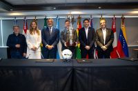 Leila e Bap se encontram na sede da Conmebol em meio a impasse na Libra